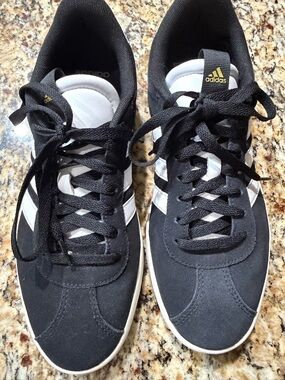 adidas Black & White Low-Top Trainers